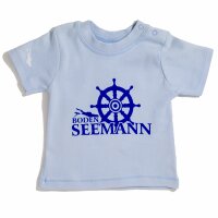 Baby Knopf T-Shirt BSM 1068 hellblau 3-6, 62/68