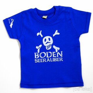 Baby Knopf T-Shirt BSR 1067 kobalt blau 3-6