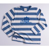 Langarm local Kinder Ringel T-Shirt BSM 1932 86/92 blau
