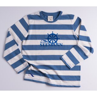 Langarm local Kinder Ringel T-Shirt BSM 1932 110/116-blau