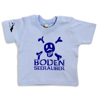 Baby Knopf T-Shirt BSR 1067 hellblau 3-6