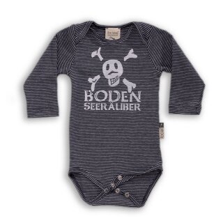 Langarm-Baby-Body BodenSeeRäuber local navy/weiß-50/56
